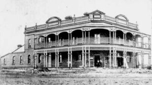 The State Hotel Gwalia, commandeered as an isolation Hospital in 1919.