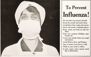 1918 poster - The same advice as today almost.