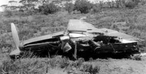 Part of the wreckage