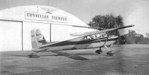 Connair Cessna 180 VH-UPF at Alice Springs in 1967