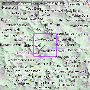 Bonzie Map showing Birrigrin