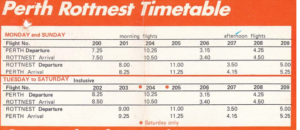 1971 Timetable