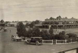 Wilkie's Railway Hotel taken from the Kalgoorlie Railway Station