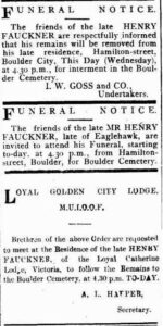 Kalgoorlie Miner 6 December 1899, page 4