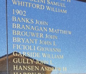 Matthew Branagan - Miners Memorial Kalgoorlie