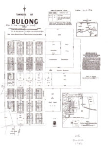 Bulong Townsite Map