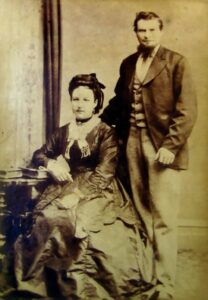 Wedding photo of Michael Crennan and Ellen Larkin in Ballarat, Victoria.
