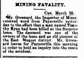 Timothy O'Regan -Western Mail, Saturday 6 April 1901, page 53