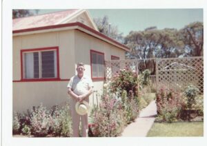William Robinson in his garden in Busselton