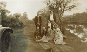 Bill Robinson and party at Gwalia