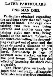 John Harrington - Black Range Courier and Sandstone Observer, Thursday 23 January 1913