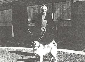 Mrs Walshaw and Cuddles June 1969