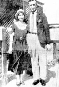 Mrs Rose Marie McDonnell in happier timer on the arm of her husband Hector Alexander McDonnell, who she is now accused of killing.