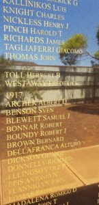 Panel from the Eastern Goldfields Miners Memorial in Kalgoorlie.