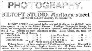 Advert - Kalgoorlie Miner 1898