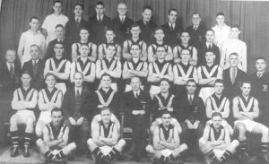 1939 Claremont Premiership Team. Brendan 3rd from L in 3rd row