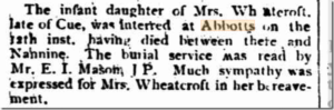 Murchison Advocate 27 MAY 1899