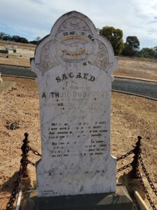 Arthur Dusantoy;'s Grave - Wagin Cemetery