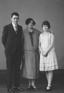 James Harte DARCY, his mother his mother, Norah Agnes DARCY and his sister Mary Eileen ‘Mollie’ DARCY.