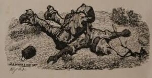 The dead Swagman by Lionel Lindsay