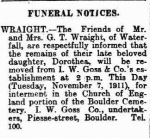 Kalgoorlie Miner 7 November 1911, page 4