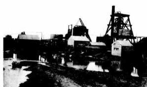 The Swan Bitter Gold Mine at Jonesville near Wiluna. The flooded foreground is a result or recent heavy rains.