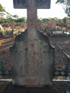 Francis Michael Connolly - Kalgoorlie Cemetery - photo Ancestry.com