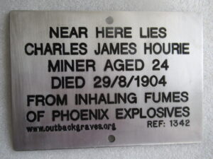 Charles James HOURIE - Plaque by Outback Graves