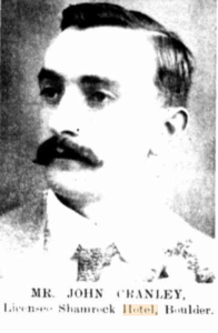 Mr John Cranley - Licensee of the Shamrock Hotel Boulder