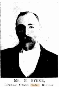 Mr Michael Byrne - Licensee of the Grand Hotel