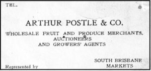 Arthur Postle's Business Card