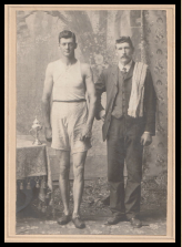 Sydney L L Waters with trainer
