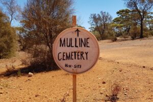 Mulline Cemetery Sign – photo Danelle Warnock