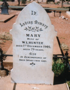 Mary HUNTER and her twin sons