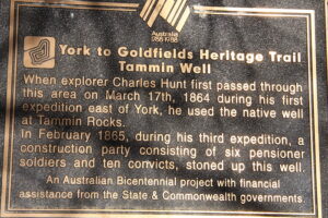 The Bicentennial Plaque at Tammin Well