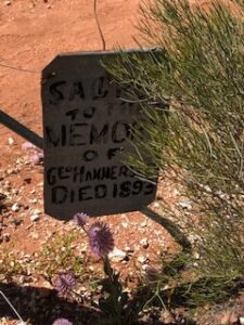 George Hammersly Grave - Milly Soak - Photo Pat Saltmarsh