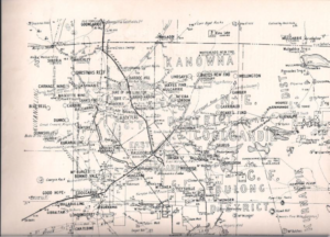 An early map of the Eastern Goldfields taken from "Those were the Days"