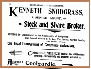 WA Post Office Directory Advertisement 1898