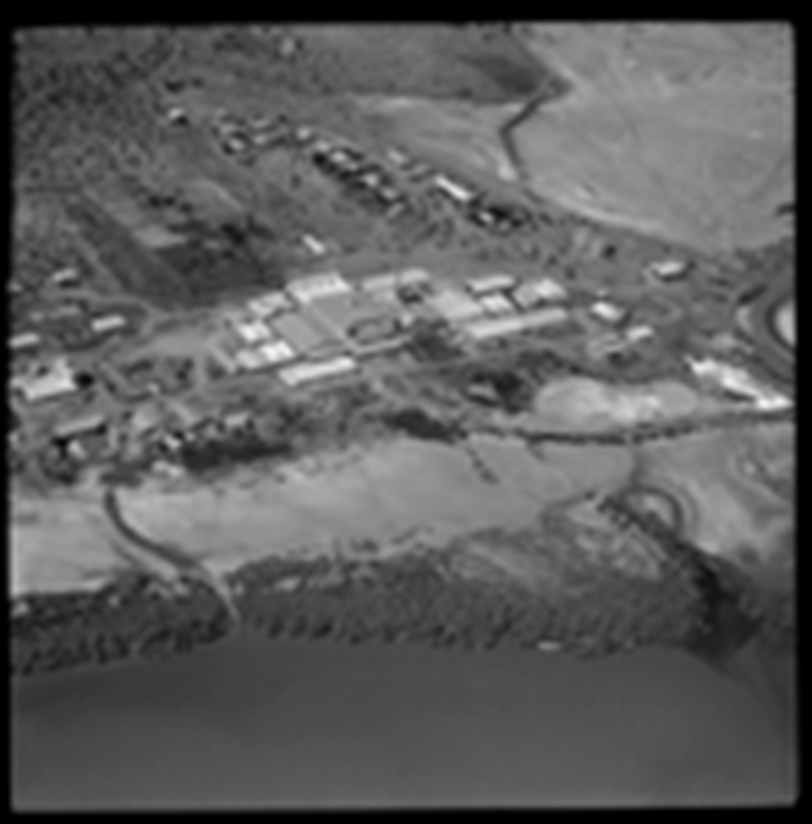 1964 aerial photo of Wyndham Meat Works