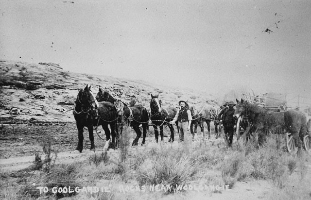 To Coolgardie, Rocks near Woolgangie - SLWA