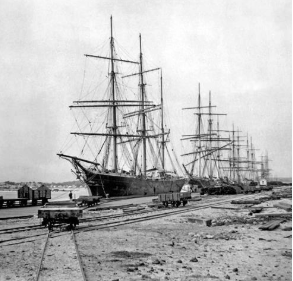 Fremantle Harbour during the Gold Rush