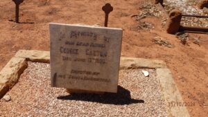 Grave of George GASTON - Kalgoorlie Cemetery - Died 1920 - Photo Danelle Warnock
