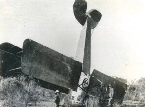The biplane crashed between Coolgardie and Kalgoorlie.