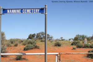 Nannine Cemetery Sign - Photo genetracer
