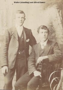 Walter (standing) and Alfred Eamer - Photo Ancestry.com