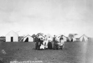 Coolgardie Hospital and Staff 1893 - Photo SLWA