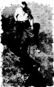 BLACK SHAFT SOAKAGE, where tbe aboriginal. Jack, was stuck in the depths, head downwards.