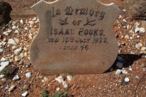 saac Rooks Grave - Boulder Cemetery - Photo Danelle Warnock