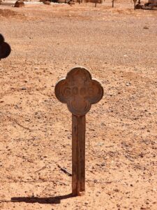 Marker of the grave of Charlie Webb - Anglican Section, Kalgoorlie Cemetery - Photo Danelle Warnock
