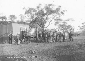 Buying water at Dunnville, 1894.